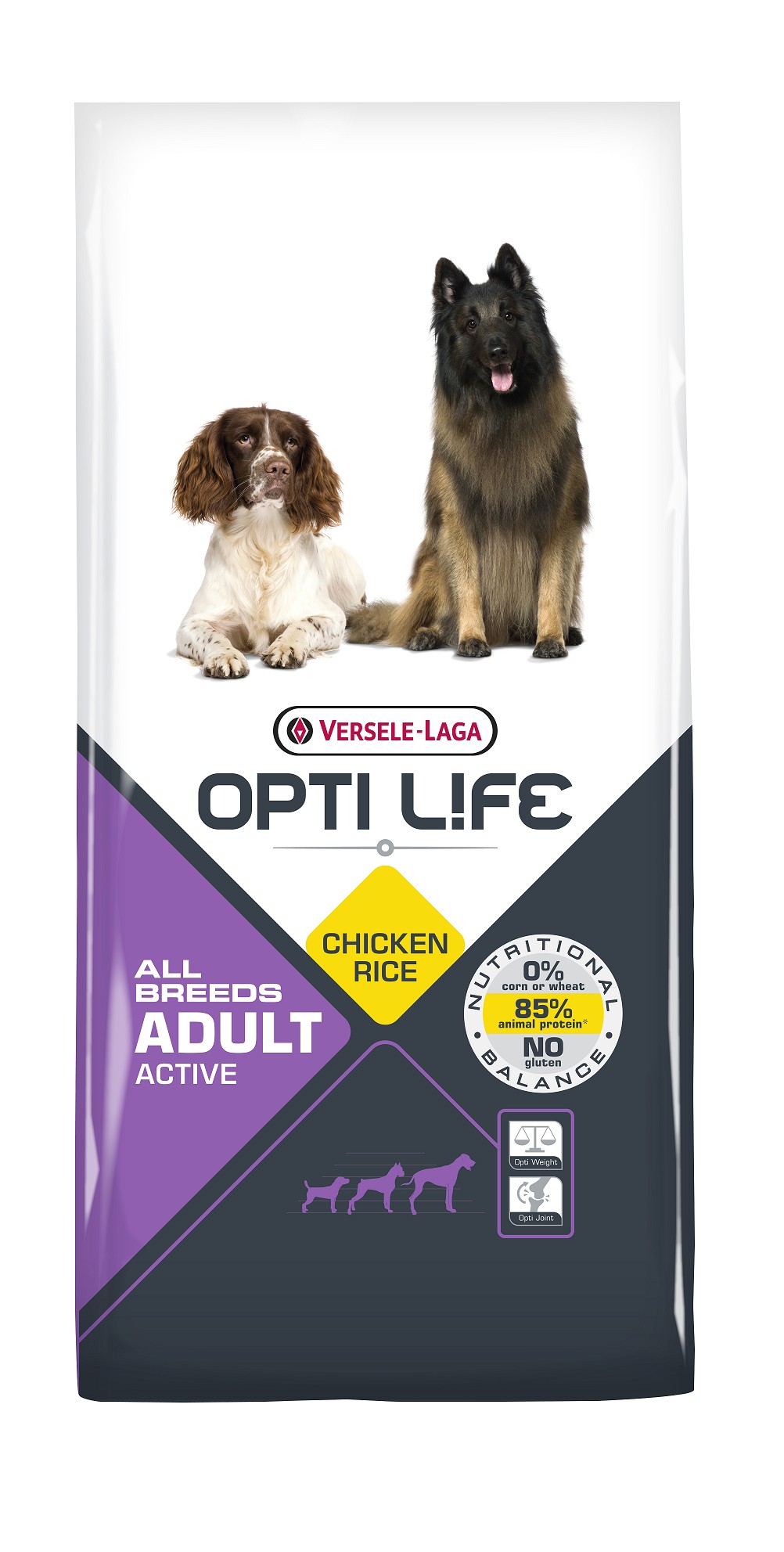 Opti Life Adult Active All Breeds mit viel Huhn&Reis Hundefutter
