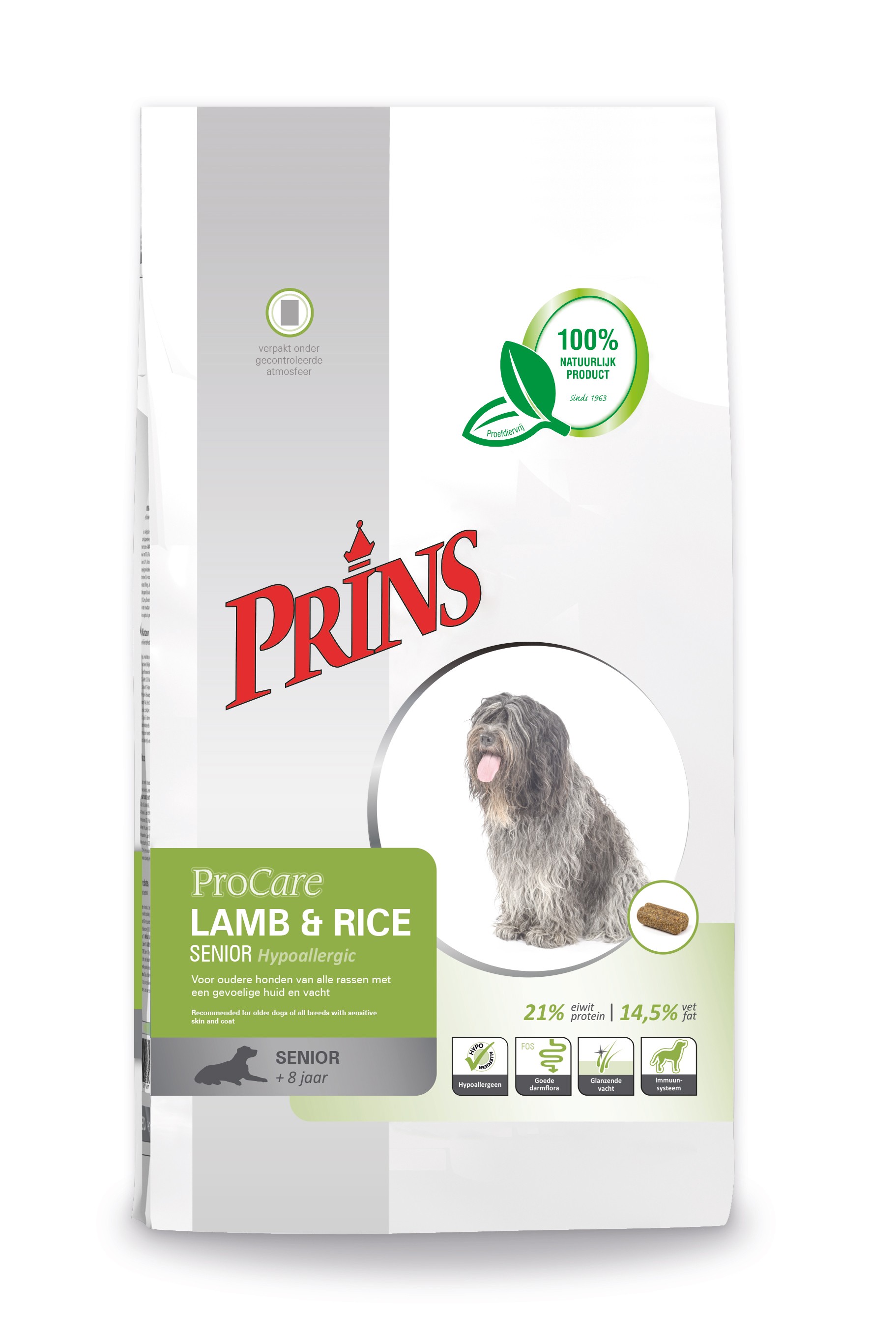 Prins ProCare Lamb & Rice Senior Hypoallergic Hundefutter