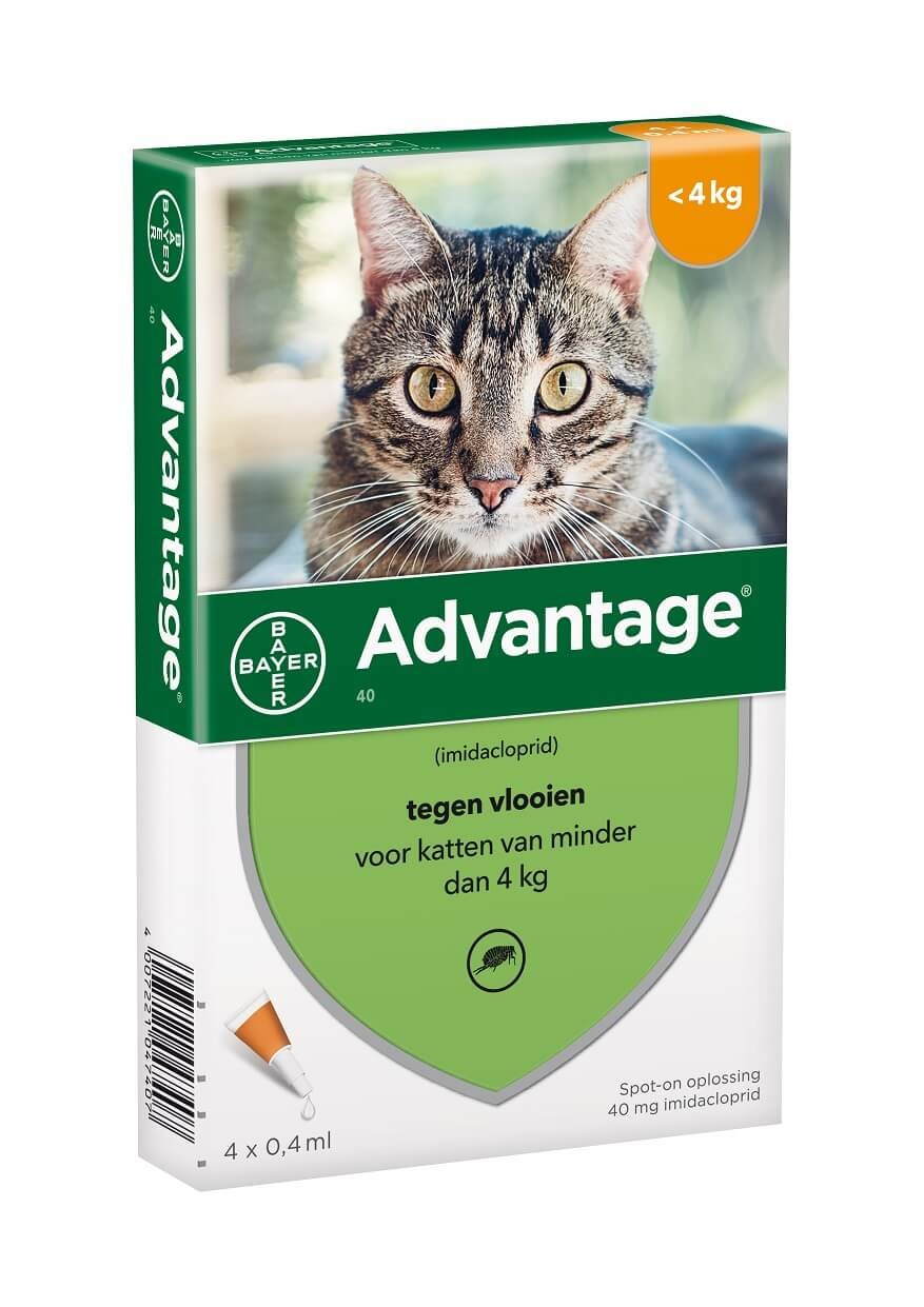 Advantage Nr 40, Flohmittel für Katzen (bis 4kg)