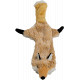 Flatties Plüschtier mit Quietschi Hundespielzeug (56 cm)