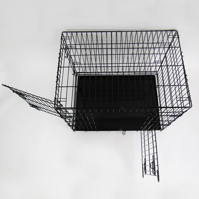 Transportkäfig Schwarz 109 x 70 x 77 cm für den Hund