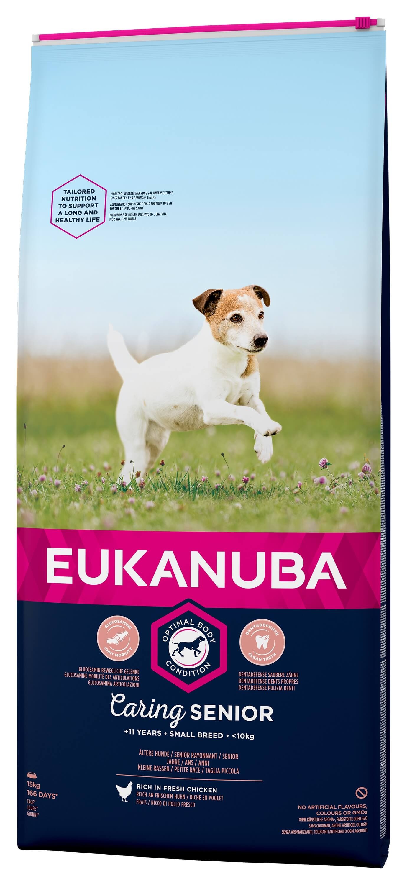 Eukanuba Caring Senior Small Breed kip hondenvoer