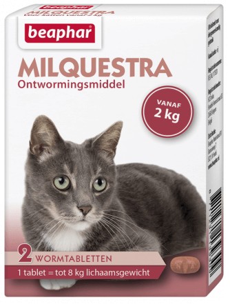 Beaphar Milquestra Ontwormingsmiddel kat