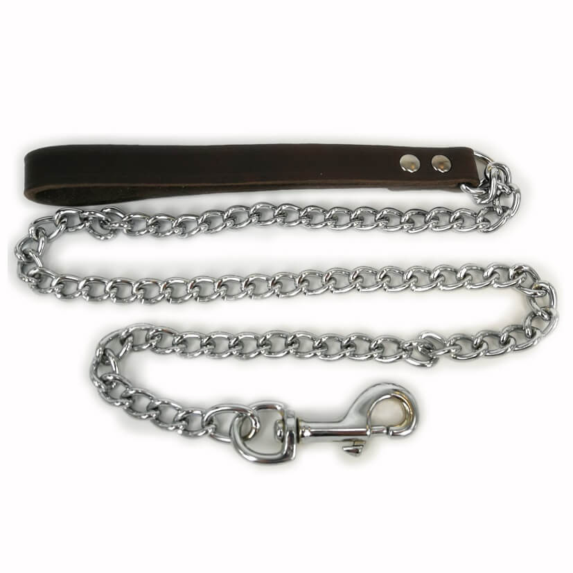 Kettenleine Leder Braun Brekz.at
