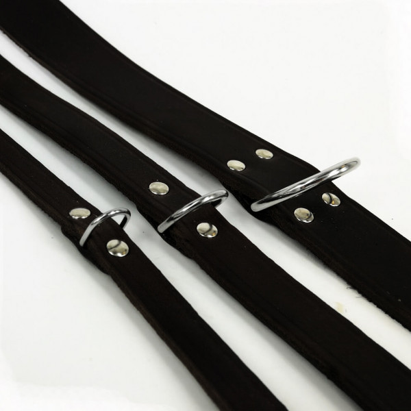 Lederhalsband Schwarz