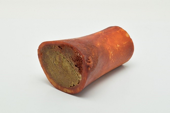 geräucherte knochengefüllte Fleischpastete für den Hund