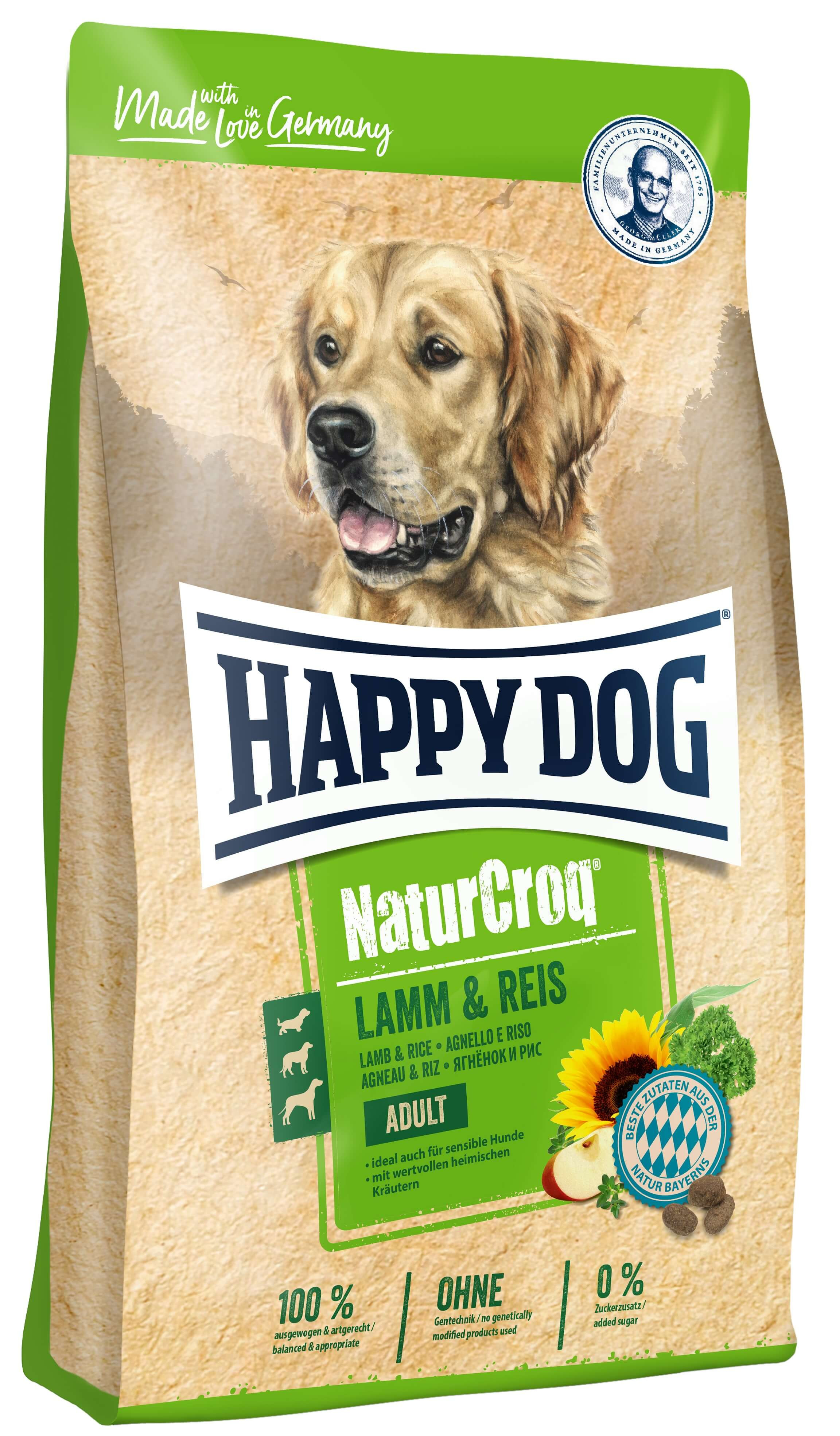 Happy Dog NaturCroq Lamm & Reis Hundefutter