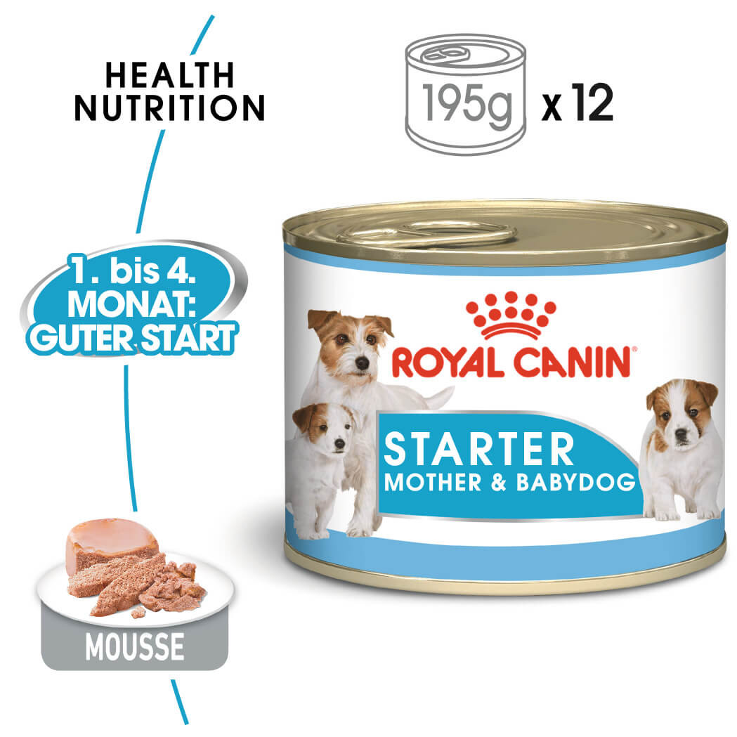 Royal Canin Starter Mousse Mother & Babydog 195 gr blik hond