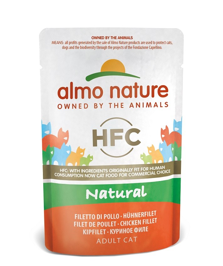 Almo Nature HFC Natural Hühnerfilet Katzen-Nassfutter (24 x 55 g)