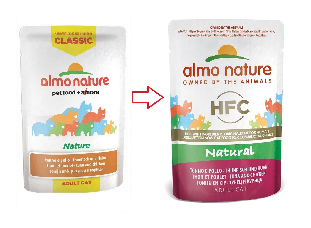 Almo Nature HFC Natural Thunfisch & Huhn Katzenfutter (55 g)