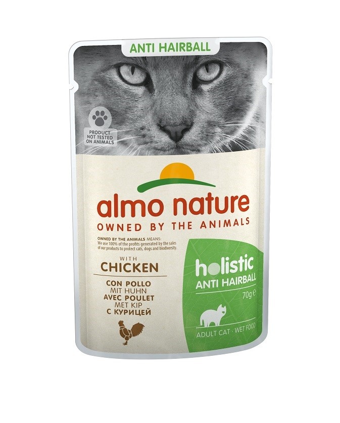 Almo Nature Anti Hairball Kip 70 gram