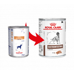 Royal Canin Veterinary Gastrointestinal Low Fat Hundefutter (Dosen) 410g