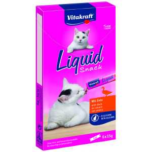 Vitakraft Liquid Snacks mit Ente Katzensnack (6 x 15g)