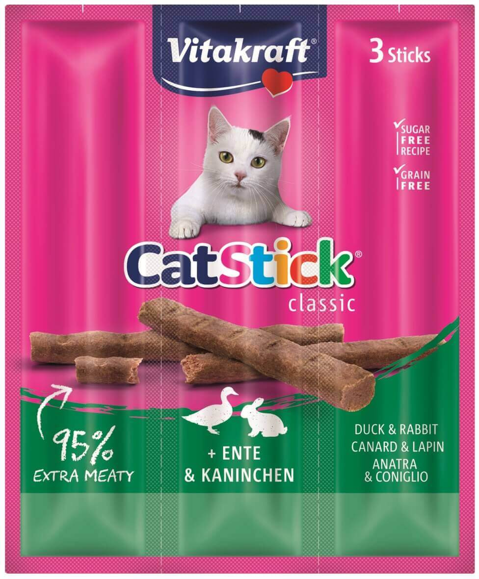 Vitakraft Catstick Classic Ente & Kaninchen Katzensnack