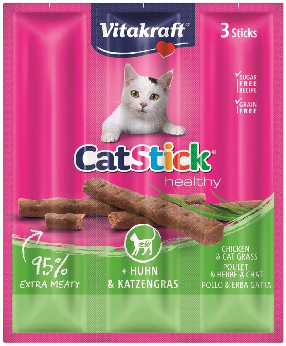 Vitakraft Catsticks Healthy mit Huhn & Katzengras Katzensnack