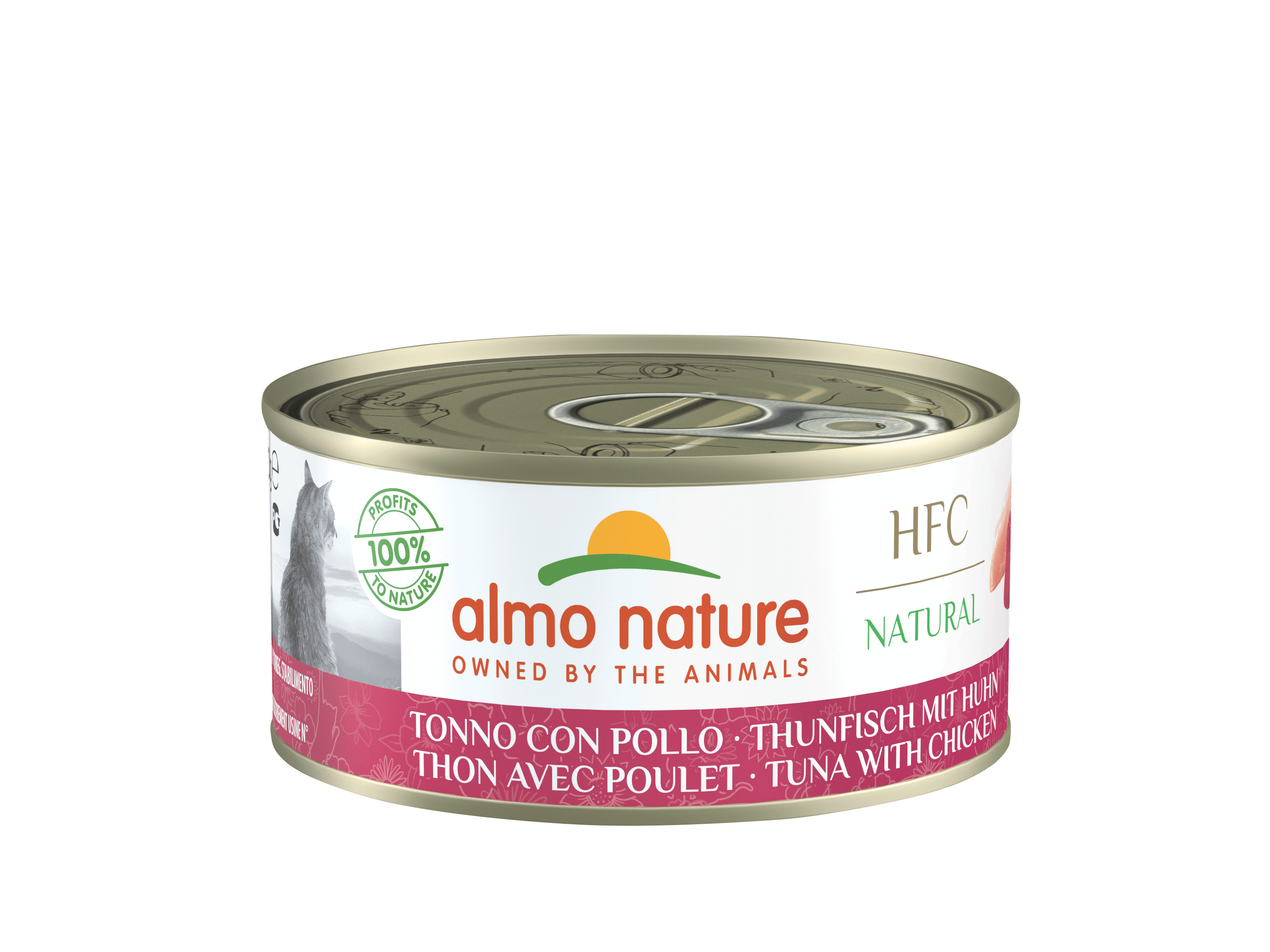 Almo Nature HFC Natural Thunfisch und Huhn Katzen-Nassfutter (150g)