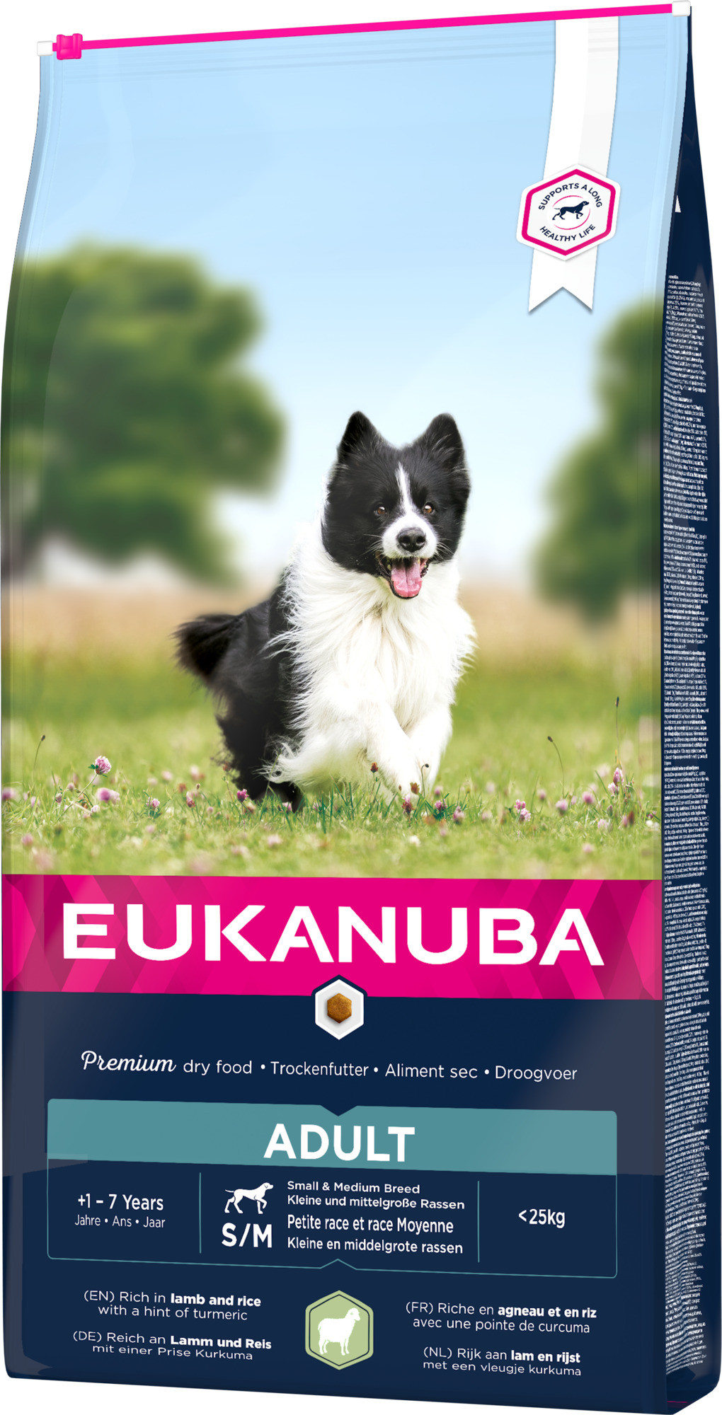 Eukanuba Adult Kleine/Mittelgroβe Rassen mit Lamm & Reis Hundefutter