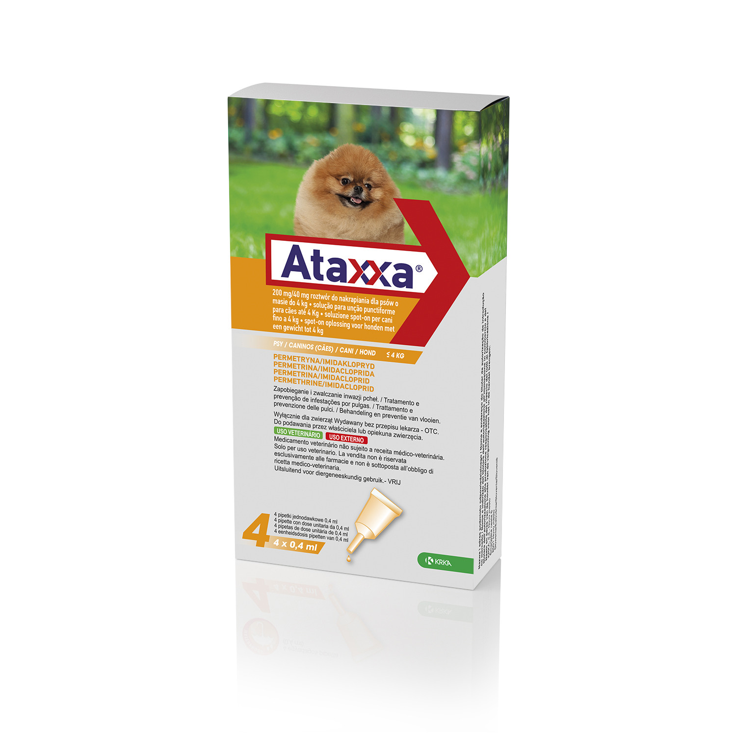 Ataxxa Hund bis 4 kg Spoton AntiFloh Brekz.at