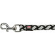 Cavo reflektierende Hundeleine schwarz (100cm)