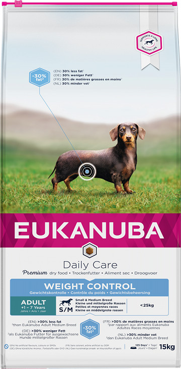 Eukanuba Daily Care Adult Weight Control Kleine/ Mittelgroße Hundefutter