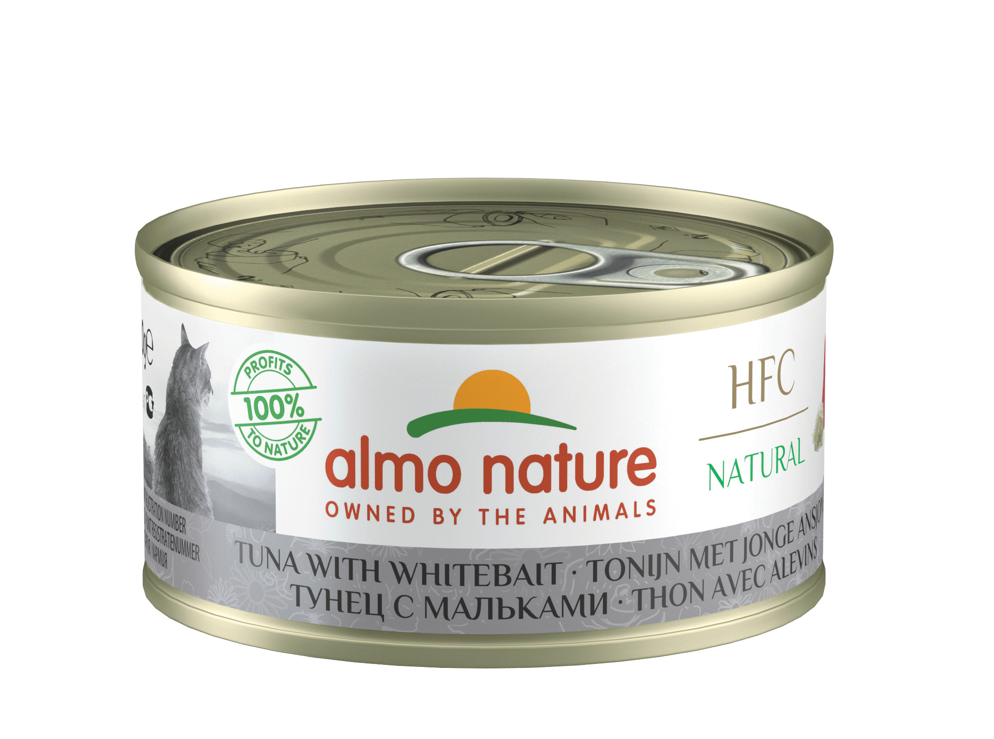 Almo Nature HFC Natural Thunfisch mit Sardellen Katzen-Nassfutter (70 g)