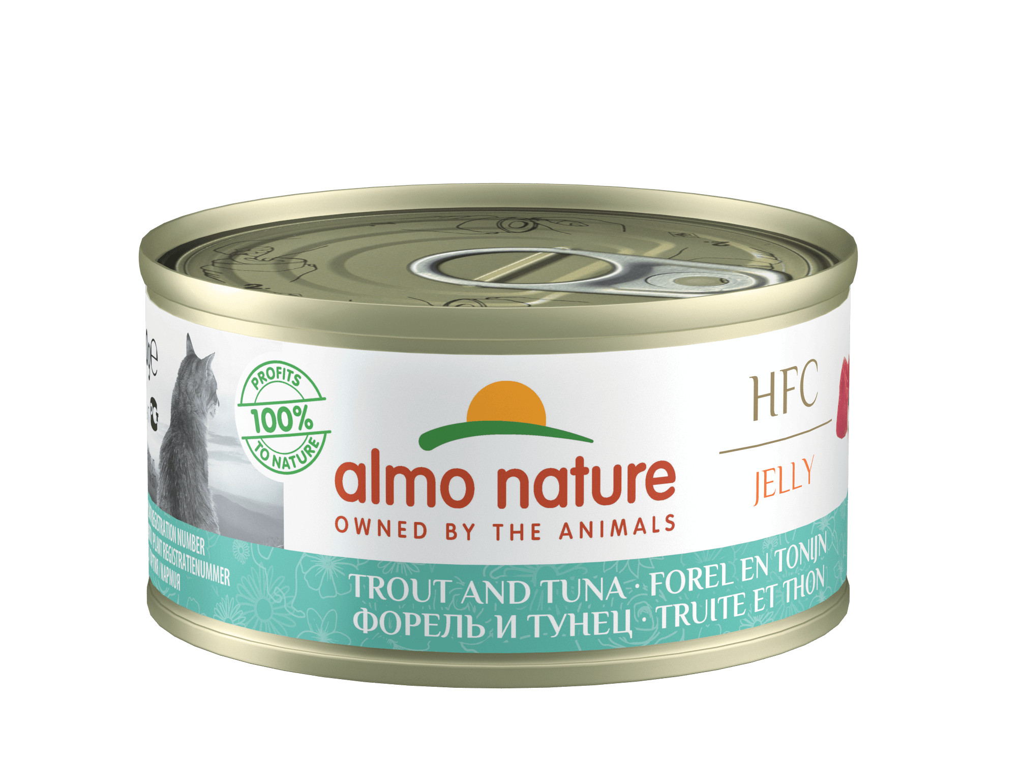 Almo Nature HFC Jelly Forelle und Thunfisch Katzen-Nassfutter (70 g)