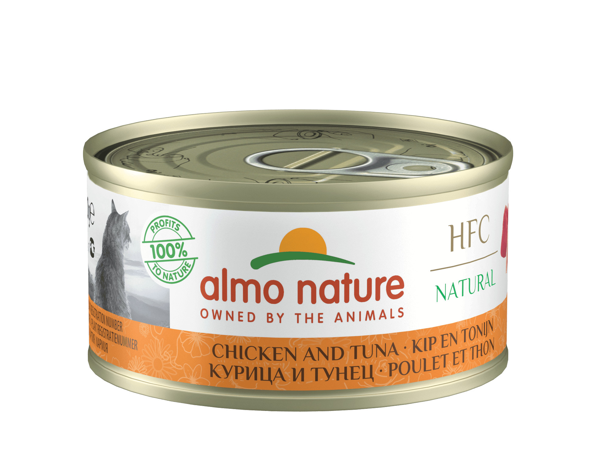 Almo Nature HFC Natural Huhn und Thunfisch Katzen-Nassfutter (70 g)
