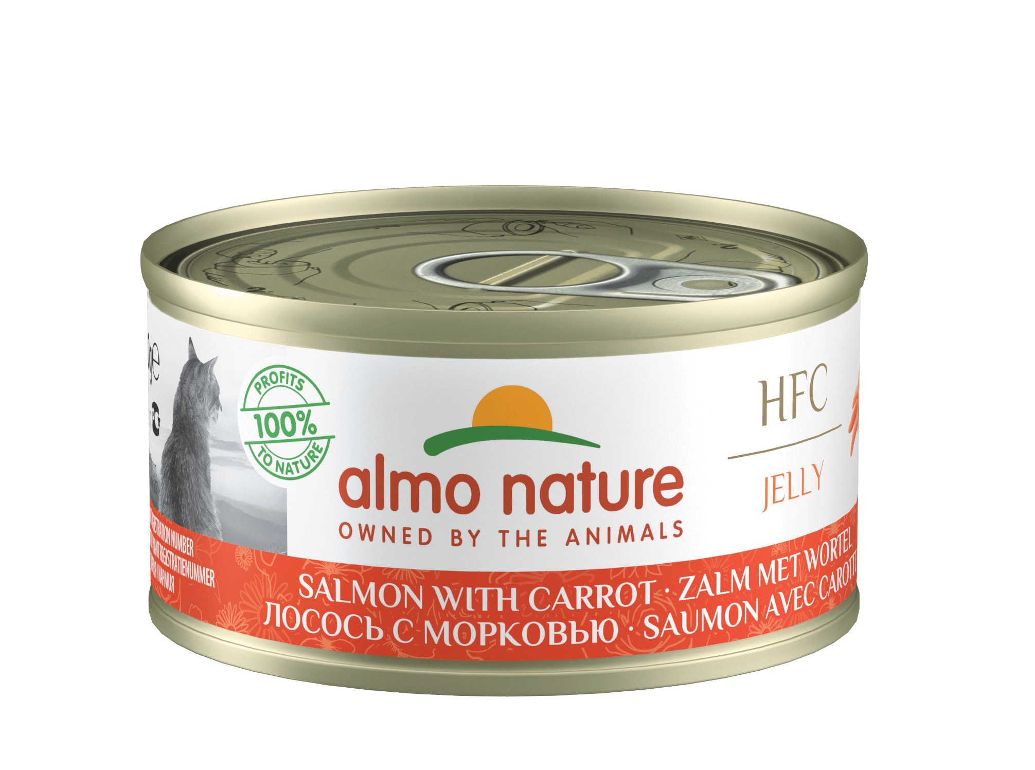 Almo Nature HFC Jelly Lachs mit Karotten Katzenfutter