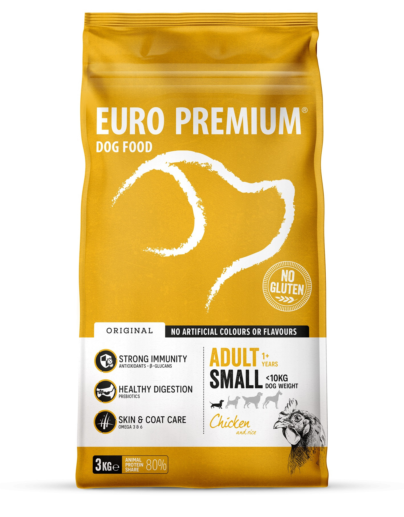 Euro Premium Adult Small Chicken & Rice Hundefutter