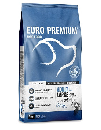 Euro Premium Adult Large mit Huhn & Reis Hundefutter