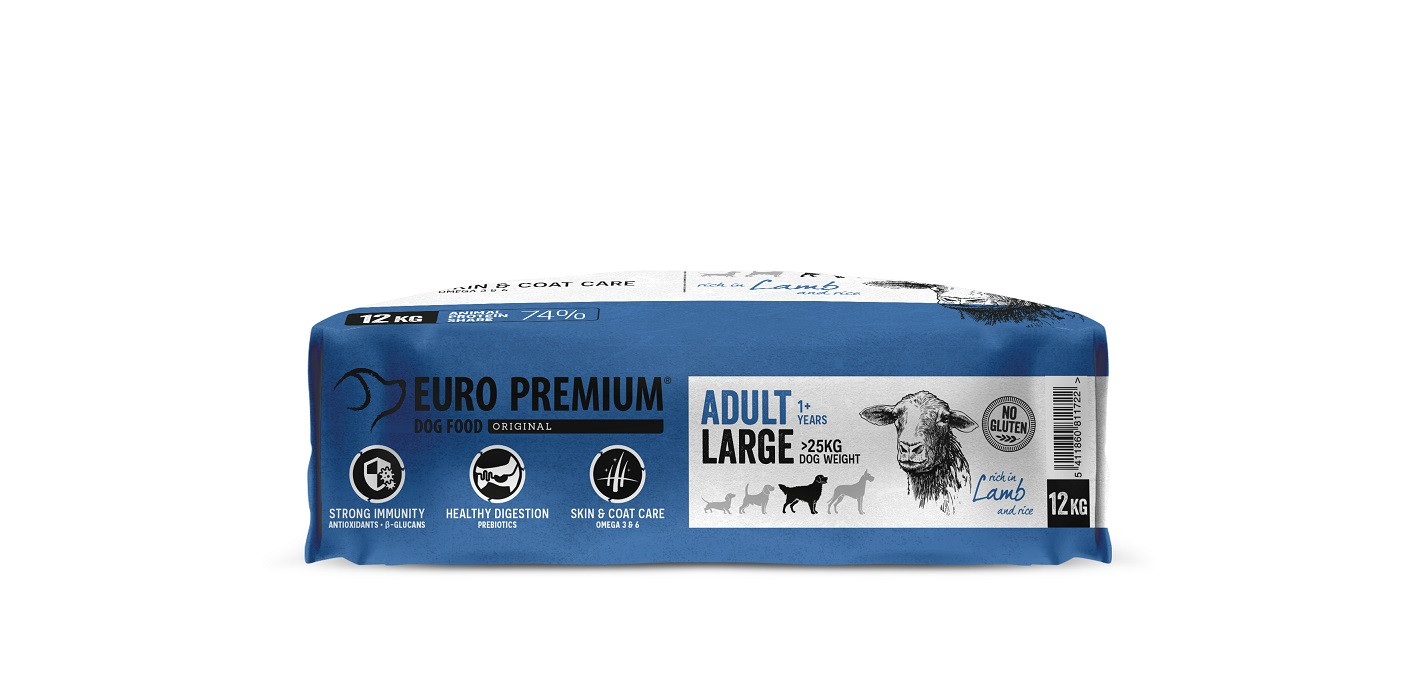 Euro Premium Adult Large w/Lamb & Rice Hundefutter