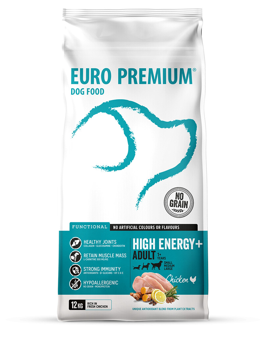 Euro Premium Grainfree Adult High Energy+ Chicken & Potato Hundefutter