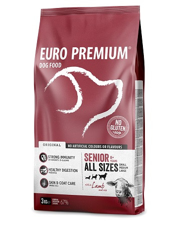 Euro Premium Senior Lamb & Rice 8+ hondenvoer