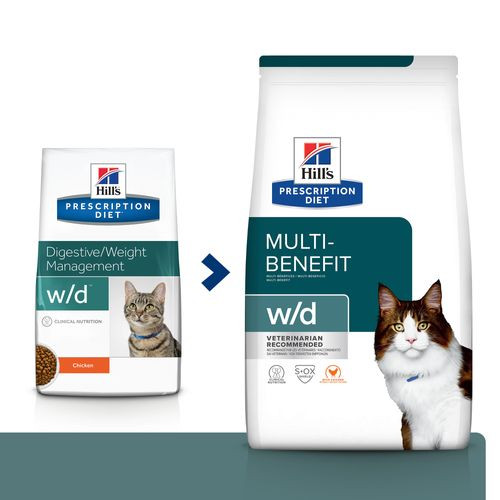 Hill's Prescription Diet W/D Multi-Benefit Katzenfutter mit Huhn