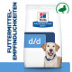Hill's Prescription Diet D/D Food Sensitivities Hundefutter mit Ente & Reis