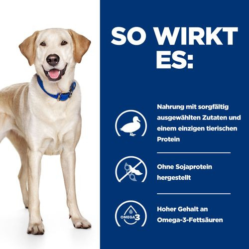 Hills Prescription D/D Food Sensitivities Hundefutter mit Ente & Reis
