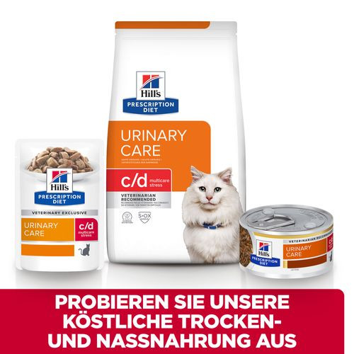 Hill's Prescription Diet C/D Multicare Stress Urinary Care Katzenfutter mit Meeresfisch