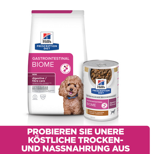 Hill’s Prescription Diet Gastrointestinal Biome Mini Hundefutter mit Huhn