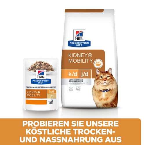 Hill's Prescription K/D+Mobility Kidney+Joint Care Katzen-Nassfutter