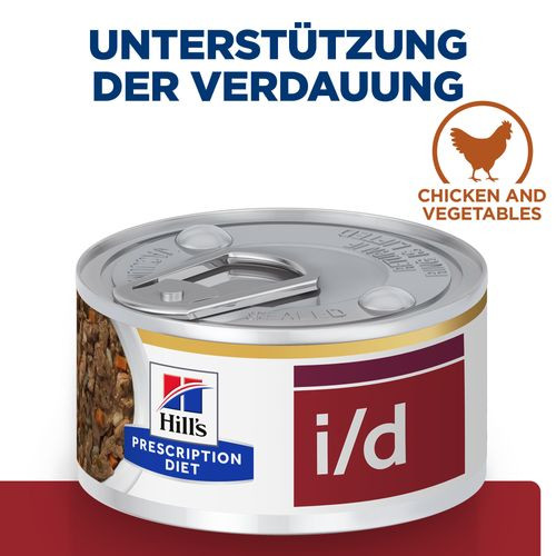 Hill’s Prescription Diet I/D Stoofpotje 82 g blik kattenvoer