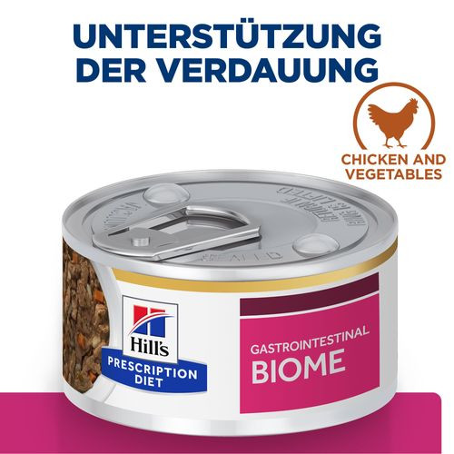 Hill's Gastrointestinal Biome Stoofpotje Kip & Groenten 82g blik kattenvoer