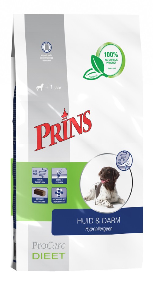 Prins Procare Dieet Huid & Darm Hypoallergeen voor de hond