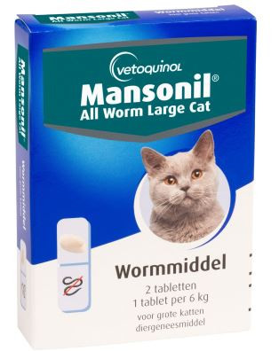 Mansonil All Worm Large Cat voor de kat