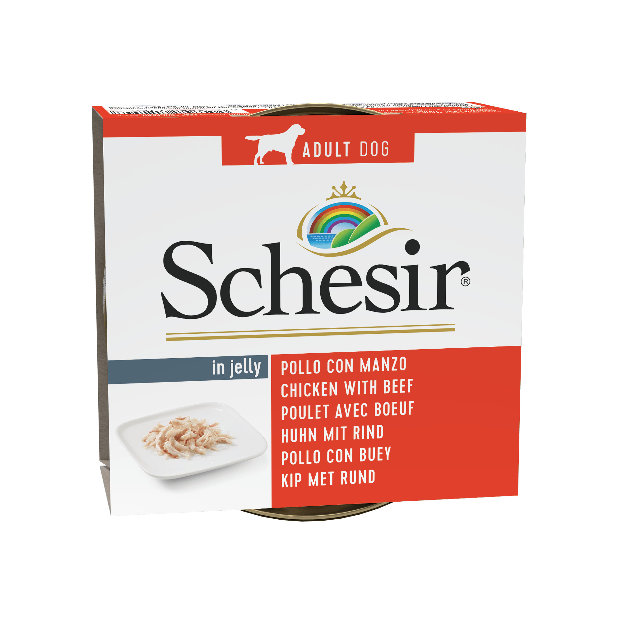 Schesir Huhn mit Rind Hundefutter