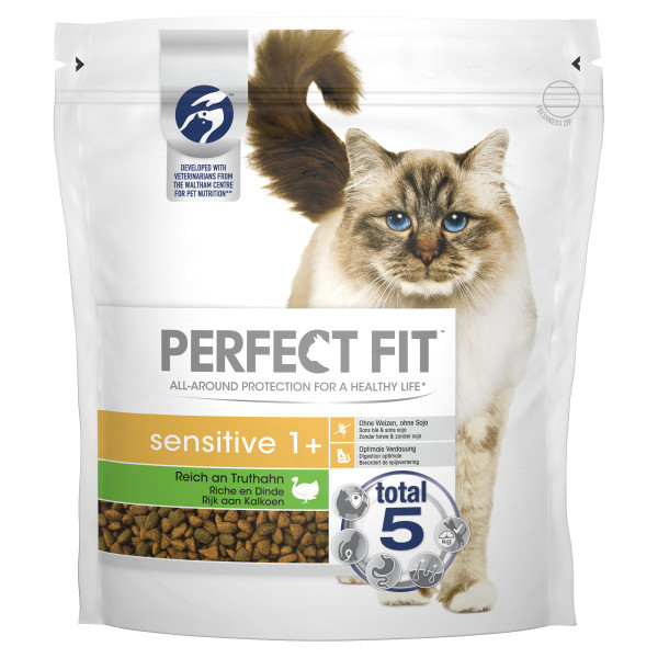 Perfect Fit Sensitive Adult 1+ met kalkoen kattenvoer