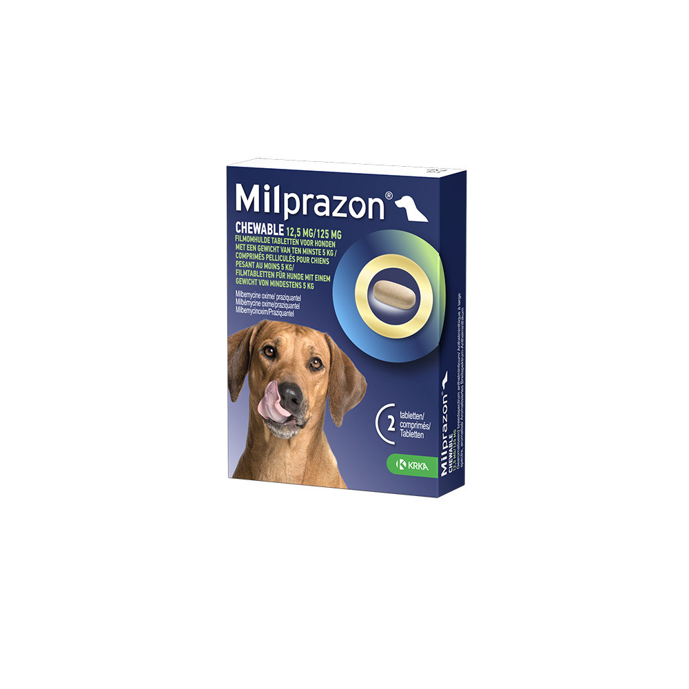 Milprazon Chewable 12,5 mg / 125 mg hond