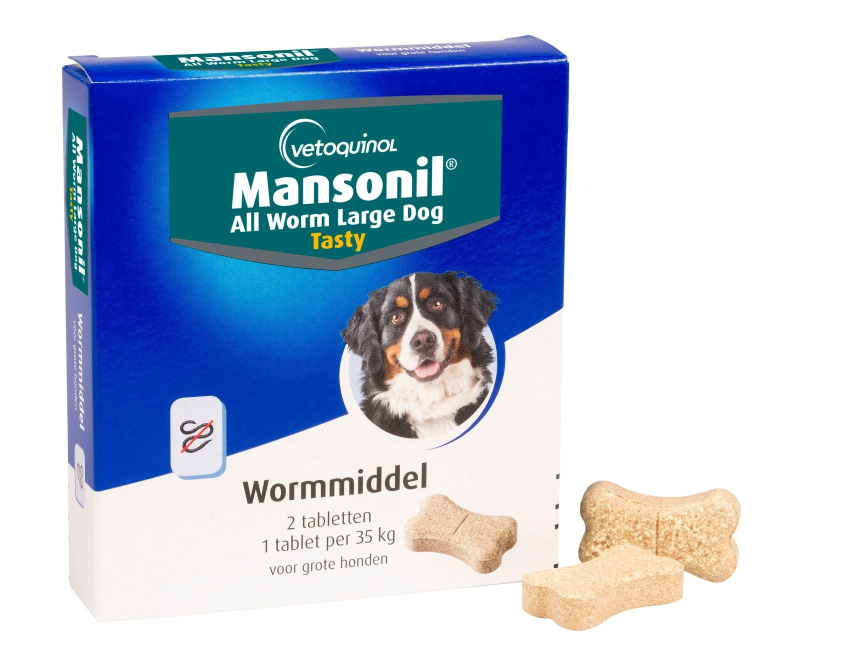 Mansonil All Worm Large Dog Flavour voor de hond