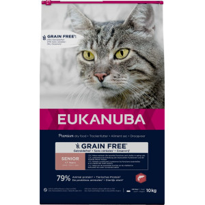 Eukanuba Senior met zalm graanvrij kattenvoer