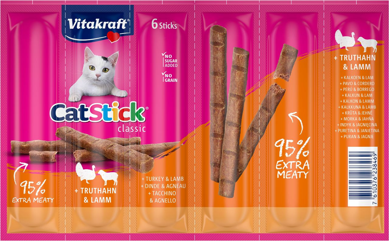 Vitakraft Catsticks Kalkoen/Lam