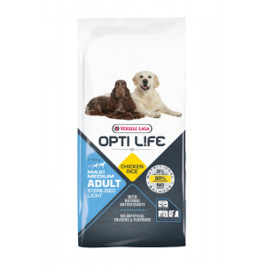 Opti Life Adult Light Medium/Maxi Hundefutter mit Huhn & Reis